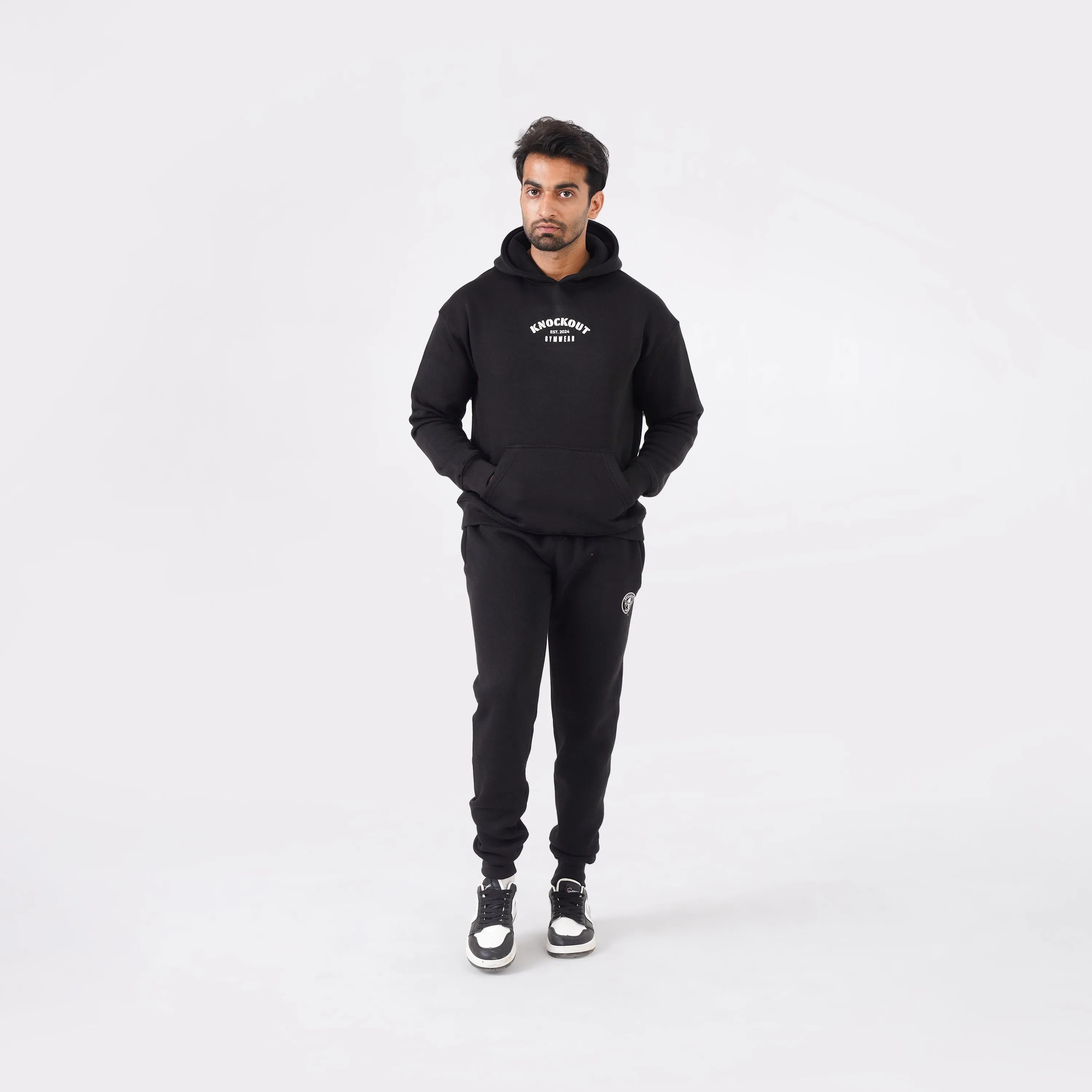 Core Comfort Oversized Tracksuit - Black