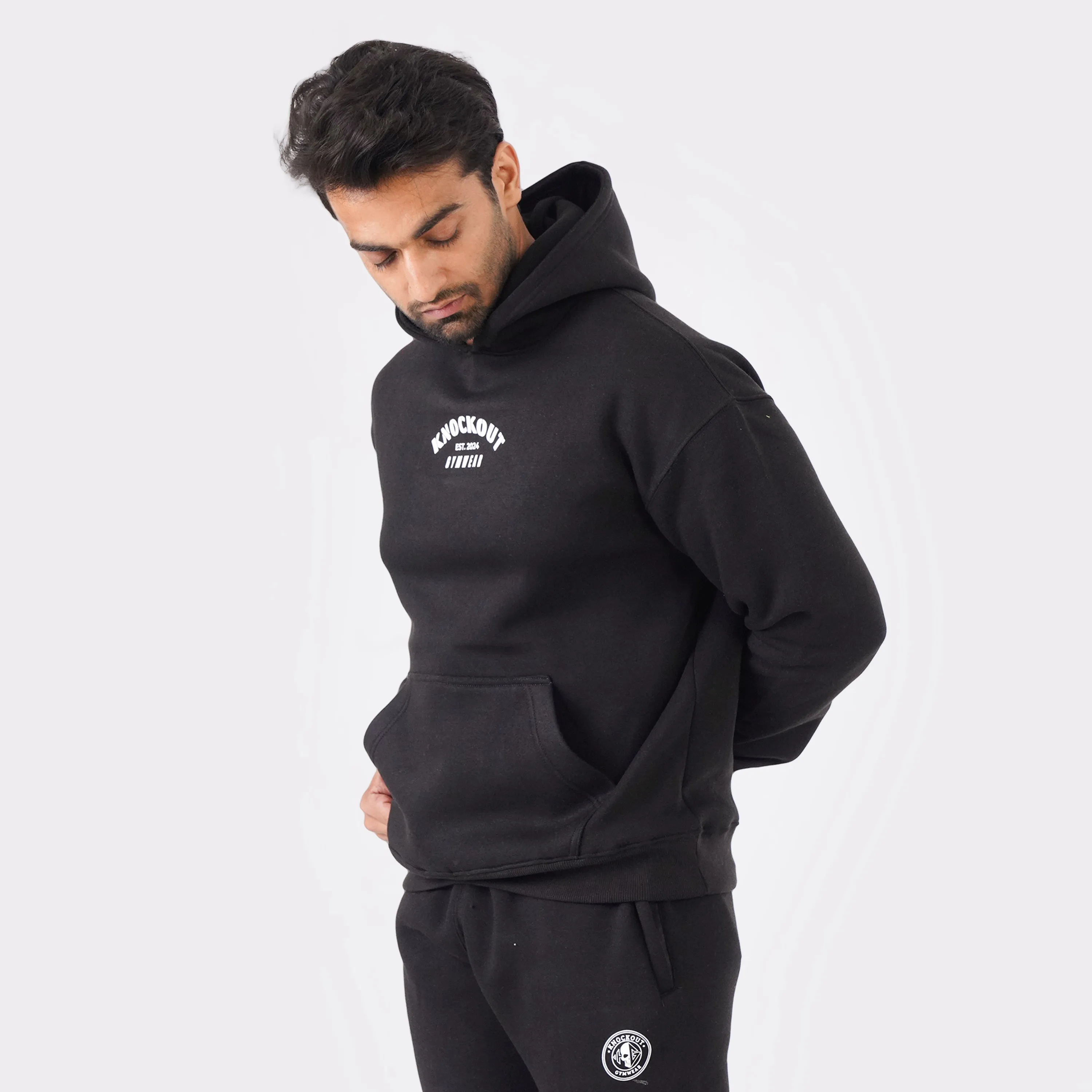 Core Comfort Oversized Tracksuit - Black