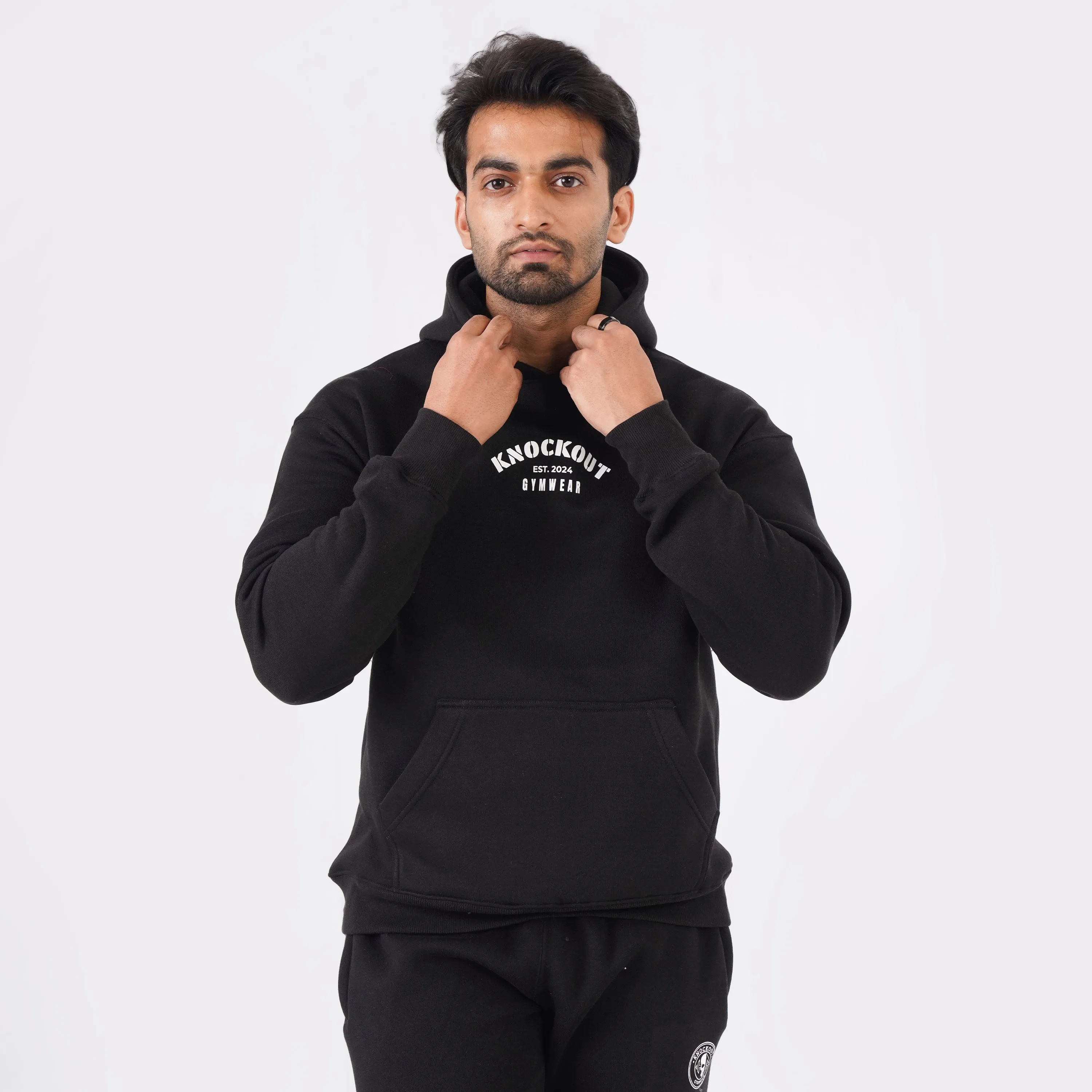 Core Comfort Oversized Tracksuit - Black