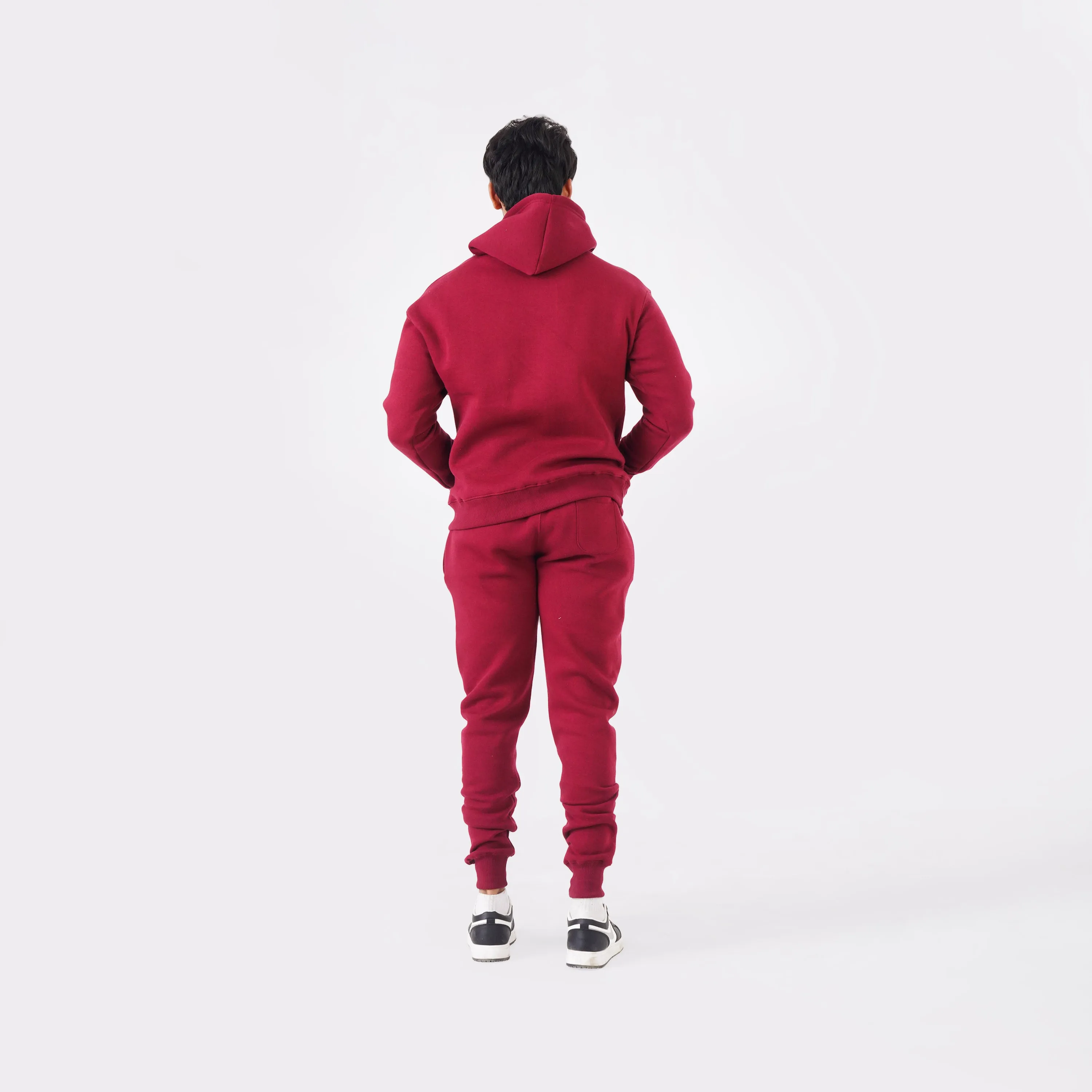 Core Comfort Oversized Tracksuit - Maroon