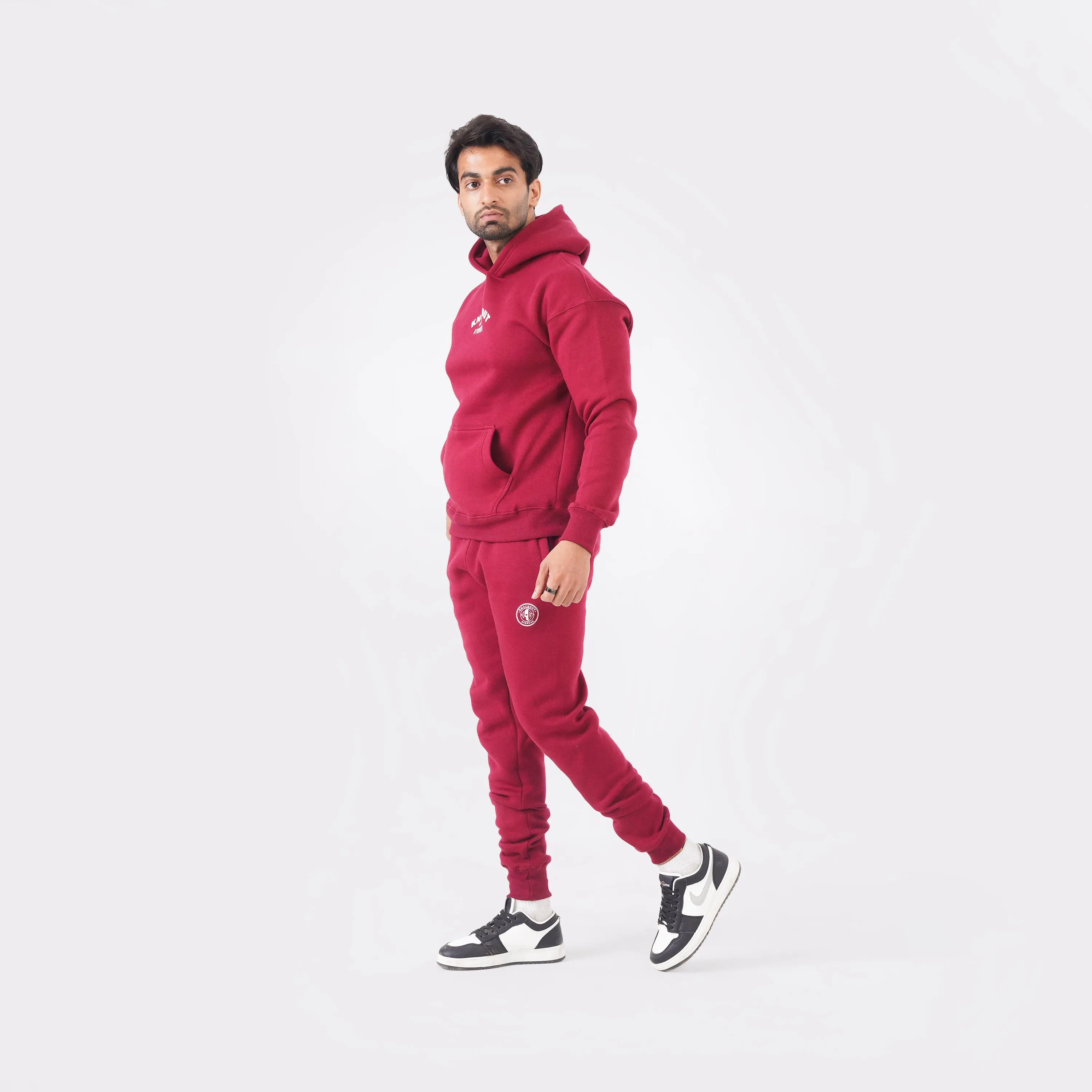 Core Comfort Oversized Tracksuit - Maroon
