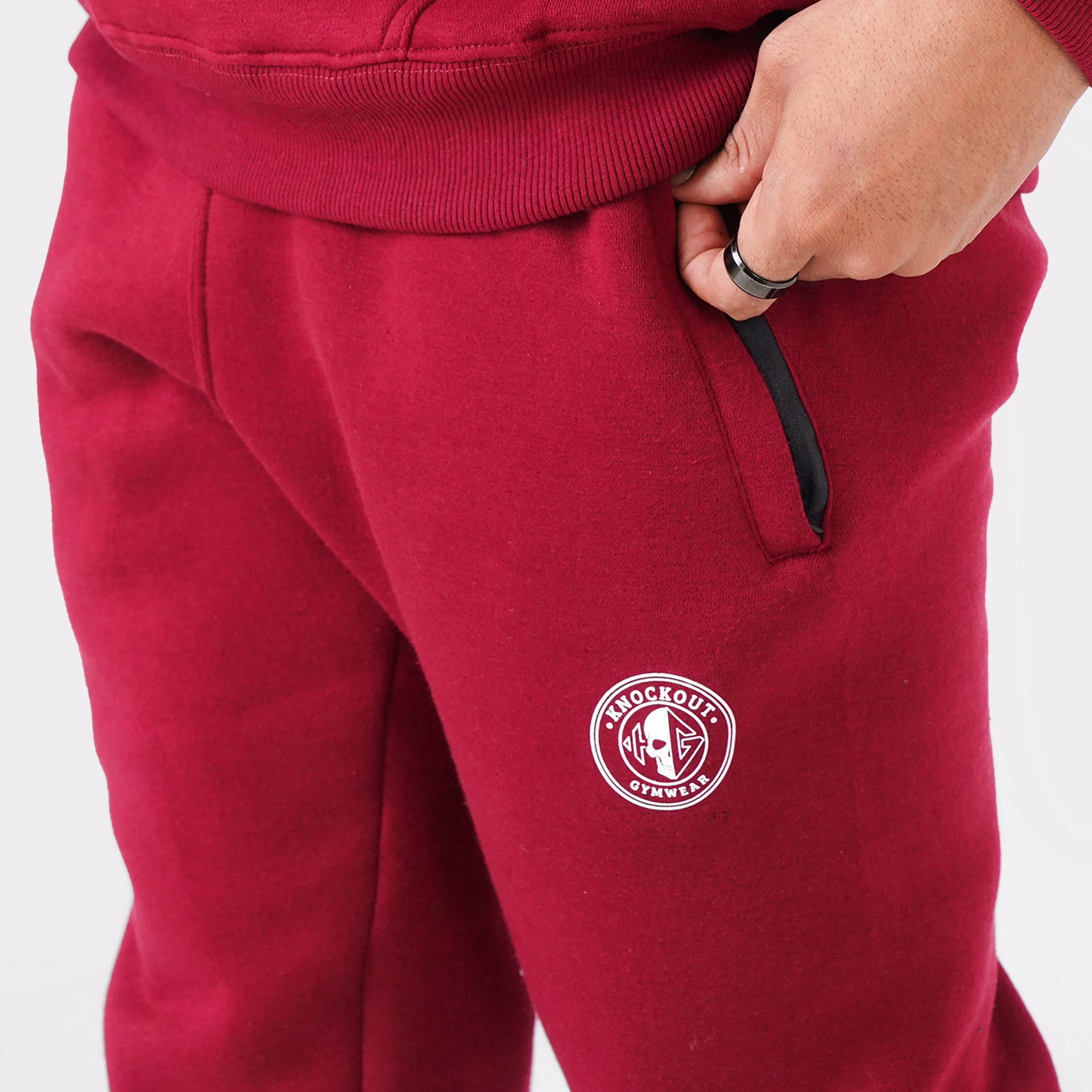 Core Comfort Oversized Tracksuit - Maroon
