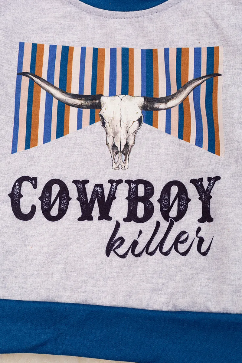 Cowboy killer" Multi-printed stripe jogger set. OFB65153006 SOL