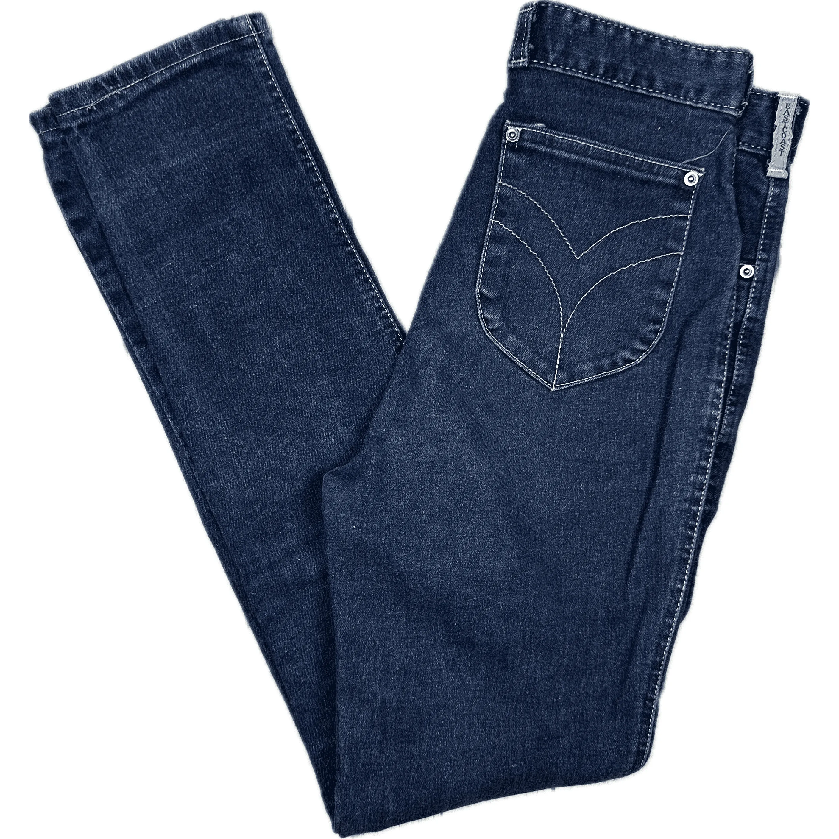 Eastcoast 1980's High Waisted Slim Ladies Jeans - Suit Size 10