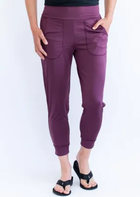Full-Length Jogger in Plum