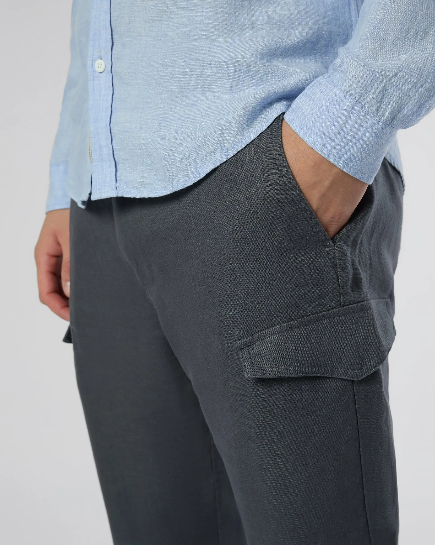 Linen Cargo Jogger