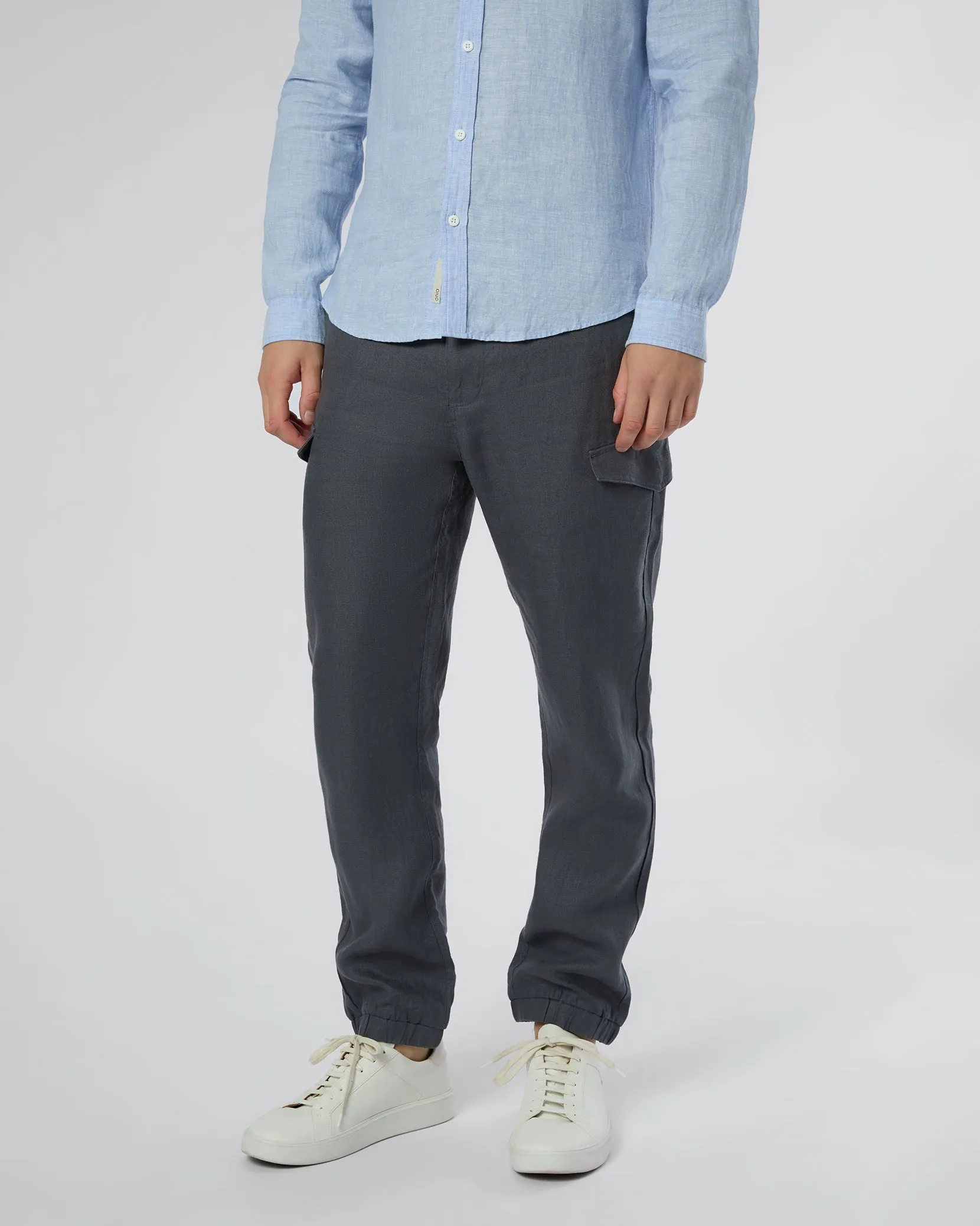 Linen Cargo Jogger