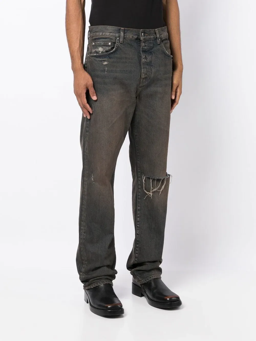 Logo Straight Leg Jeans