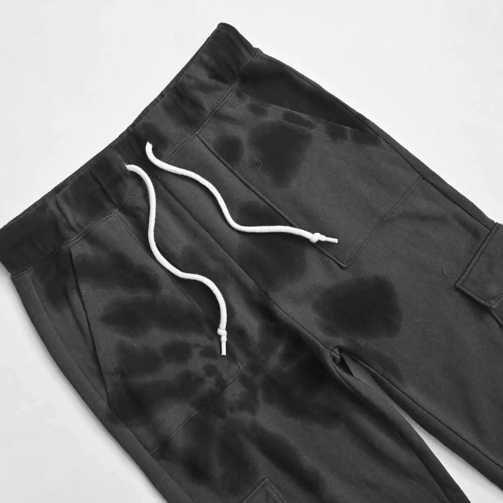 Men's Cut Label Tie & Dye Style Terry Jogger Pants