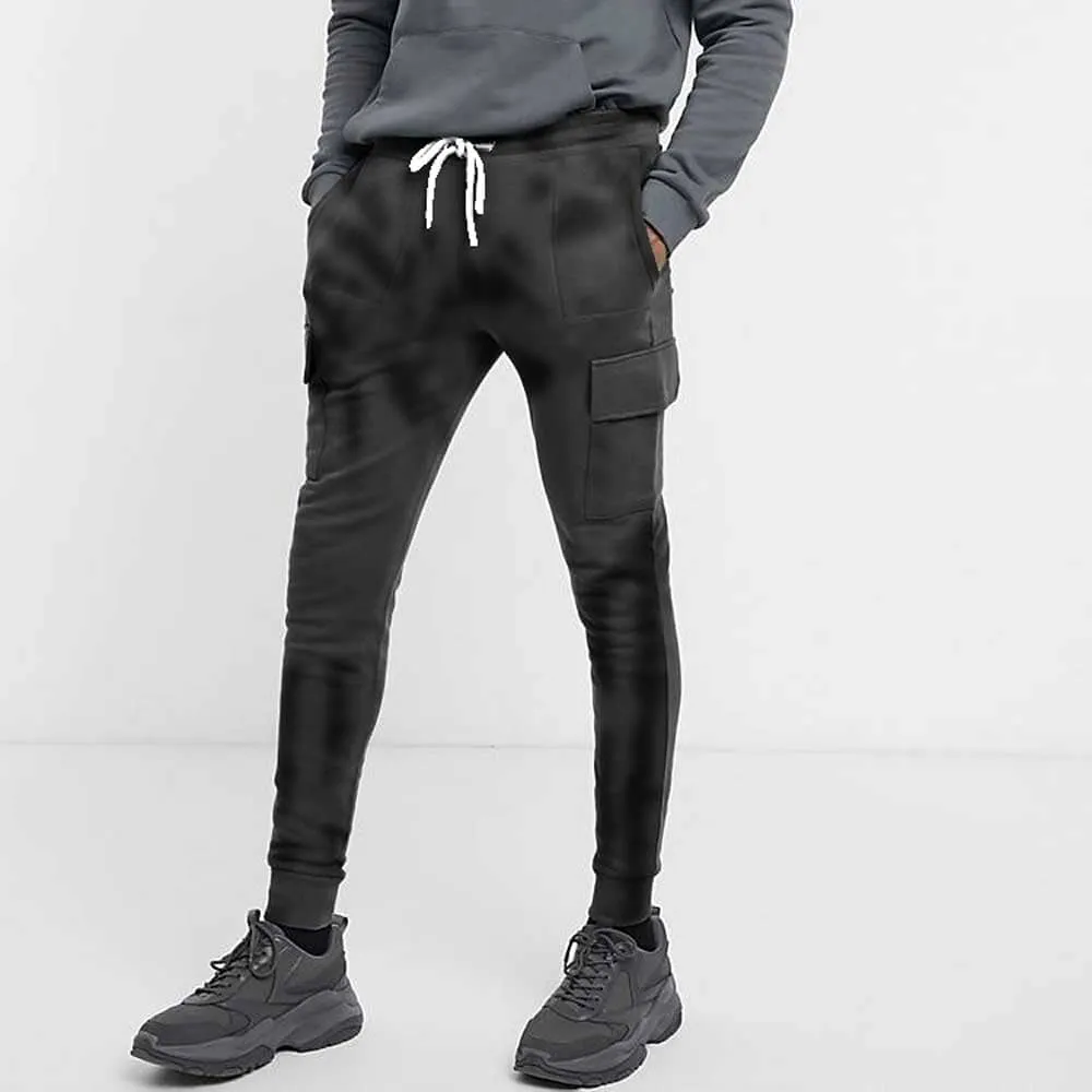 Men's Cut Label Tie & Dye Style Terry Jogger Pants