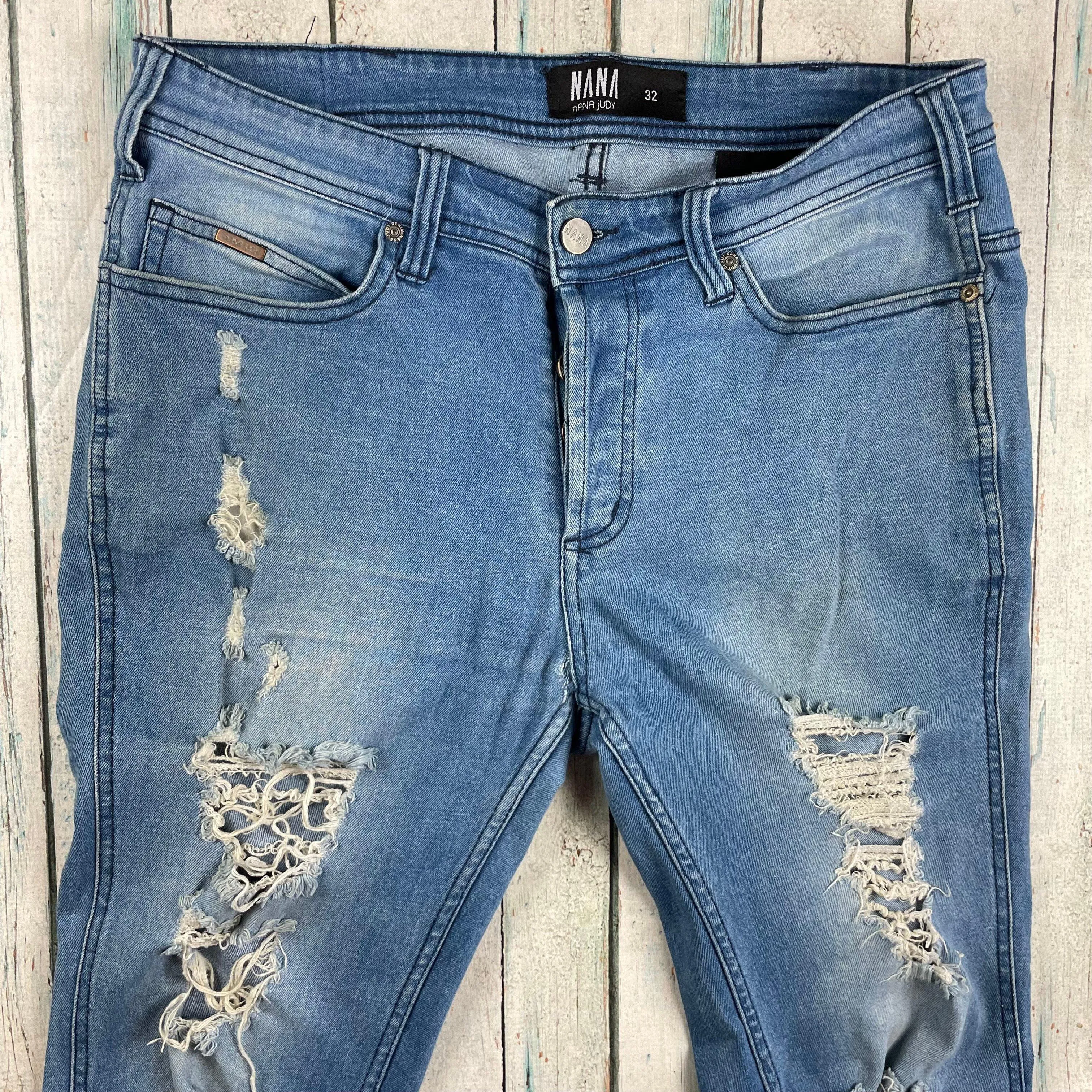 Nana Judy Mens 'The Signature' Original Low Rise Skinny Jeans -Size 32