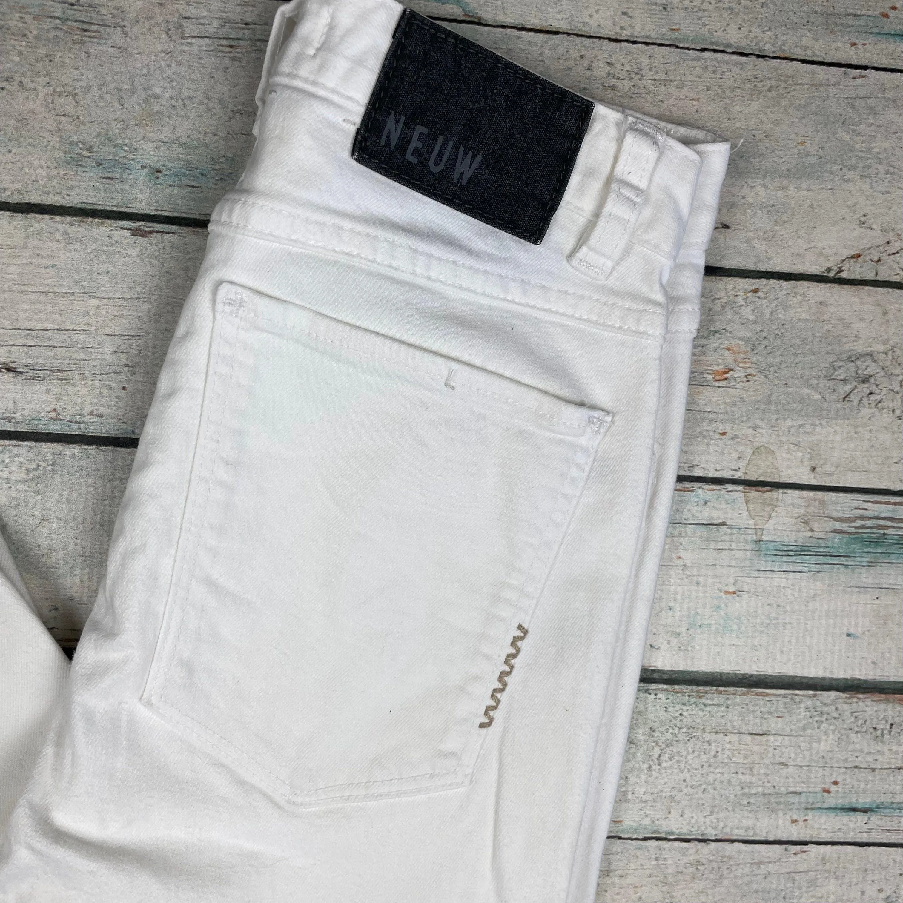NEUW 'Marilyn' High Skinny White Stretch Jeans - Size 24 or 6 AU