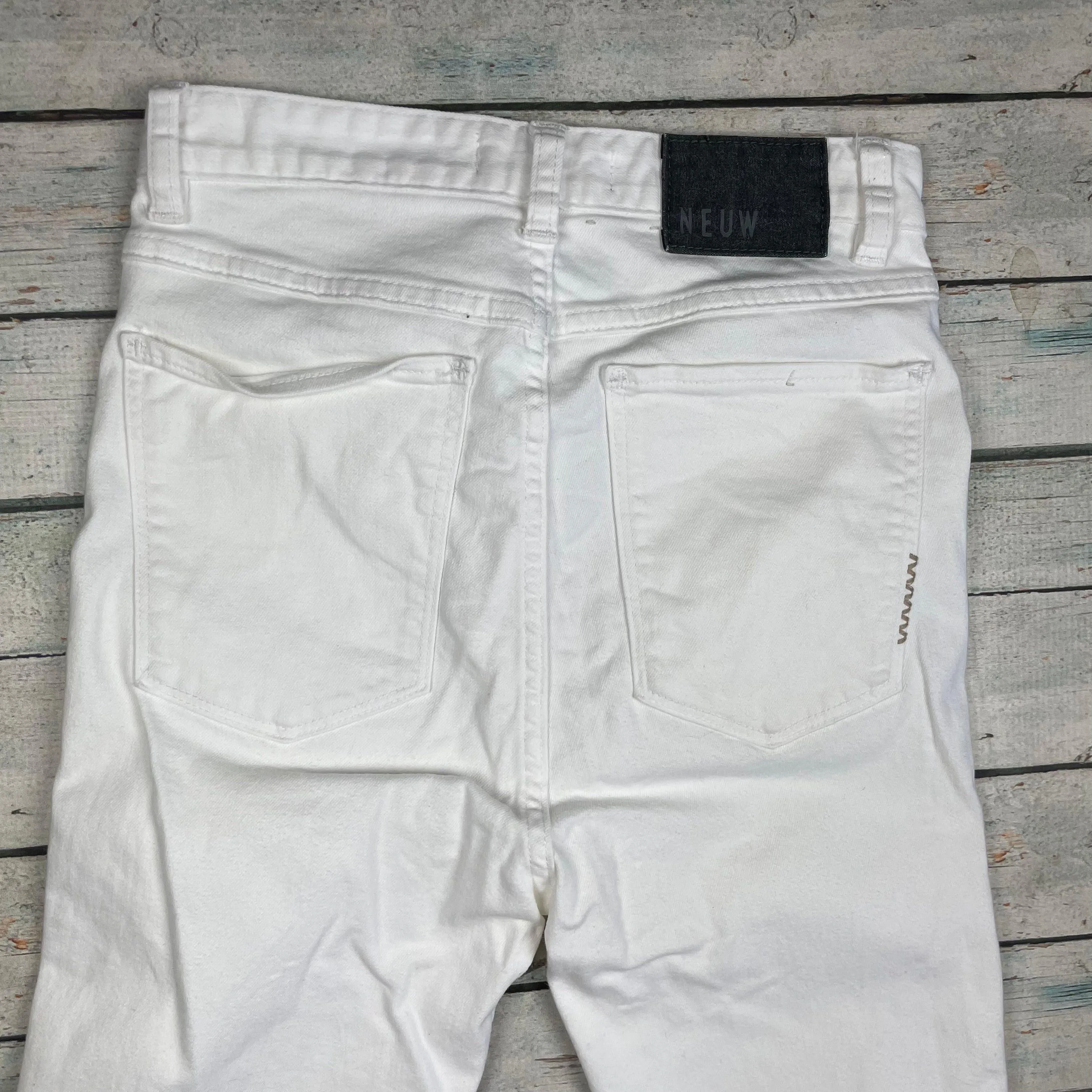 NEUW 'Marilyn' High Skinny White Stretch Jeans - Size 24 or 6 AU