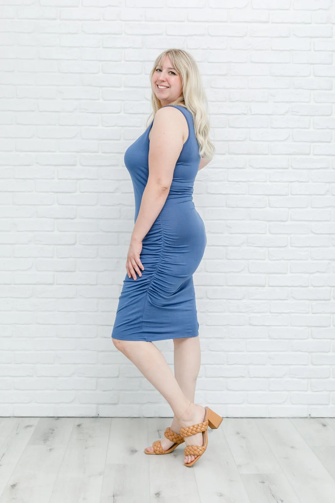 ONLINE EXCLUSIVE Blue Wrap Dress