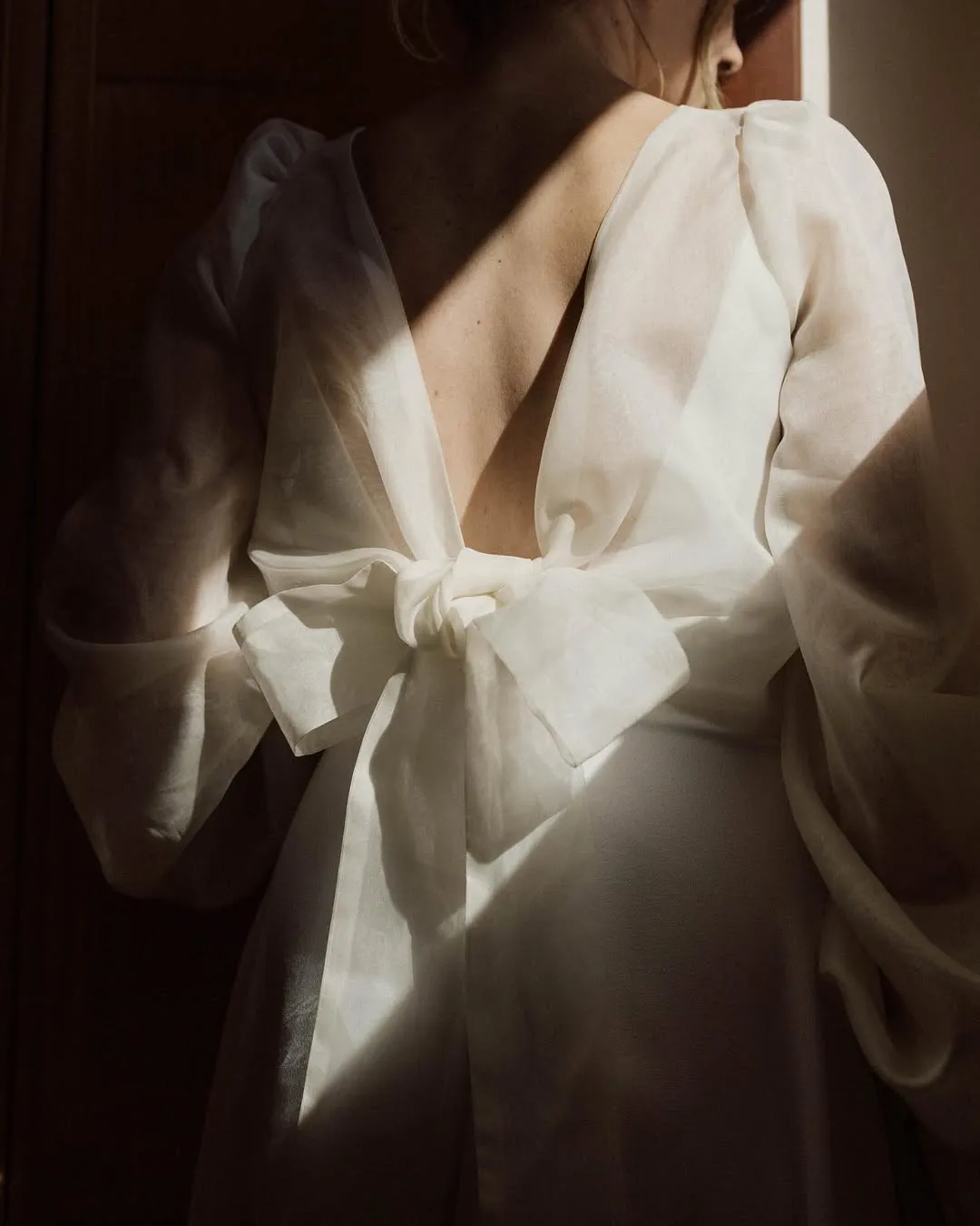 Organza wrap jacket